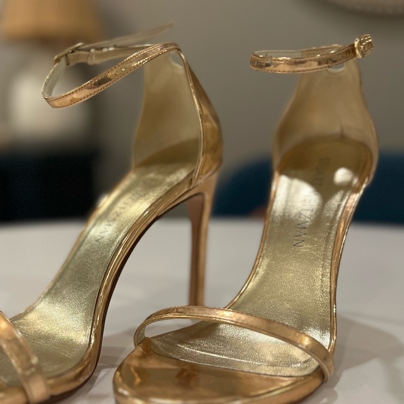 Stuart Weitzman 3.5 rose gold stilettos. Great condition - Picture 4 of 5
